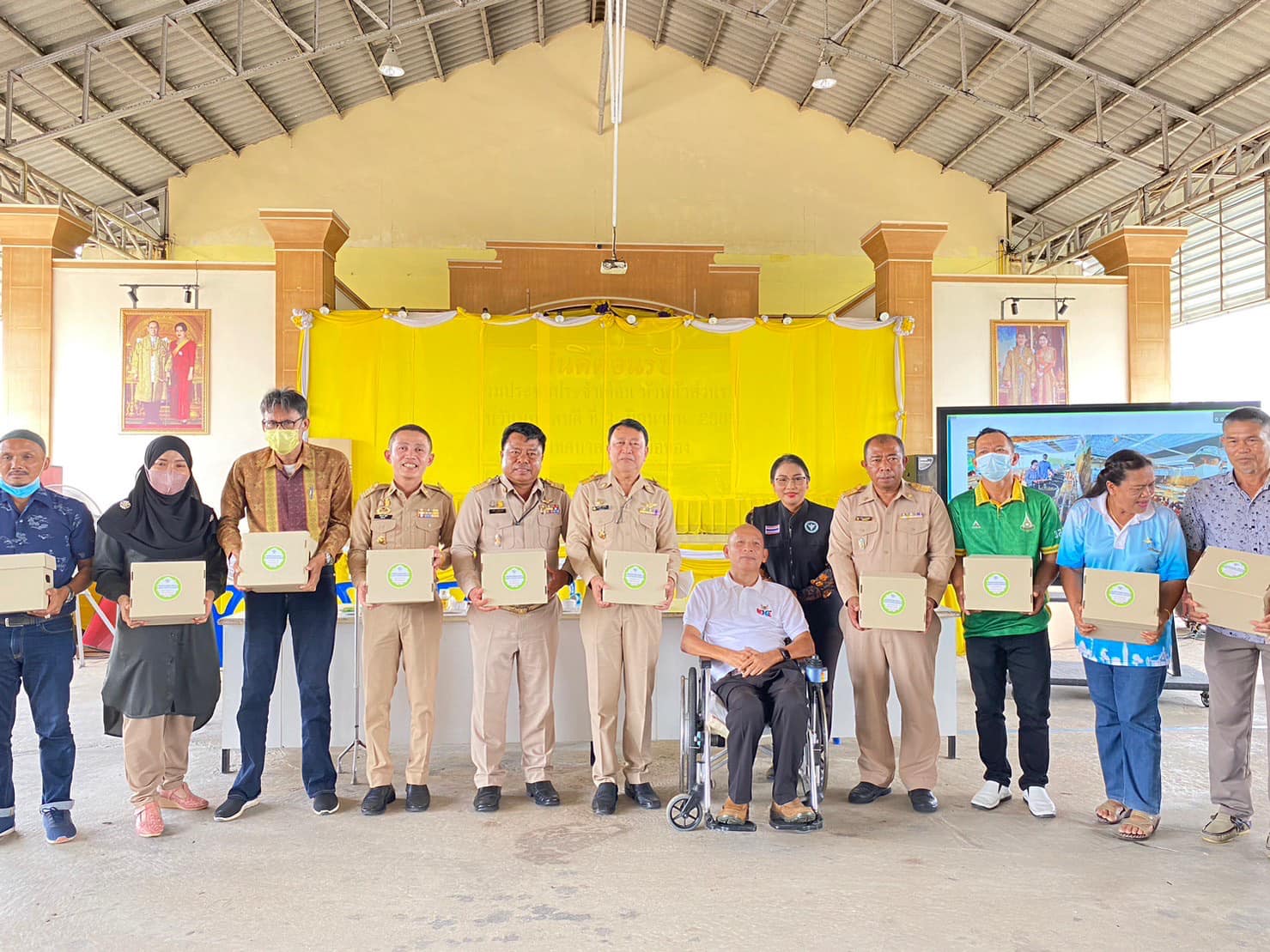 มูลนิธิพัฒนาศักยภาพคนพิการเข้าร่วมประชุมและนำเสนอการดำเนินงานในการประชาคมหมู่บ้าน ในกรณีขอใช้พื้นที่สาธารณะประโยชน์